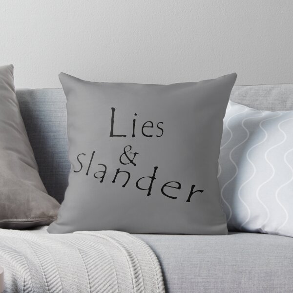 Lies & Slander Throw Pillow RB1512 product Offical slander Merch