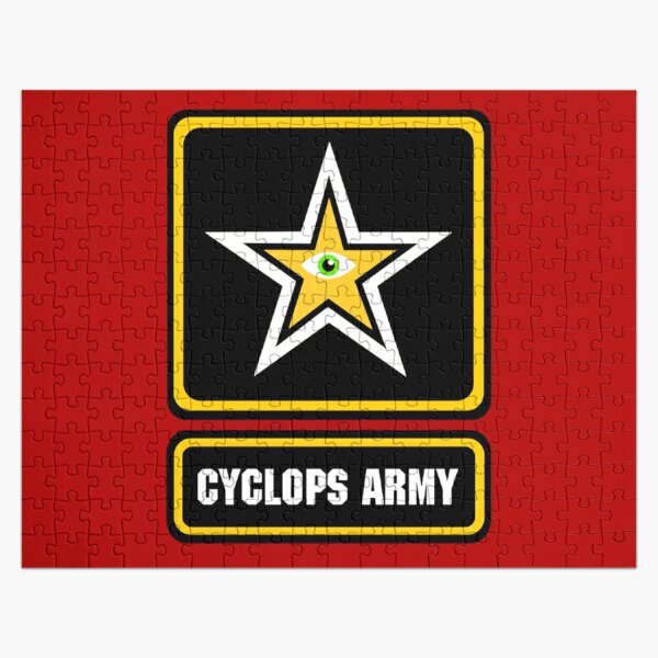 Cyclops Army Logo Jigsaw Puzzle RB1512 product Offical slander Merch