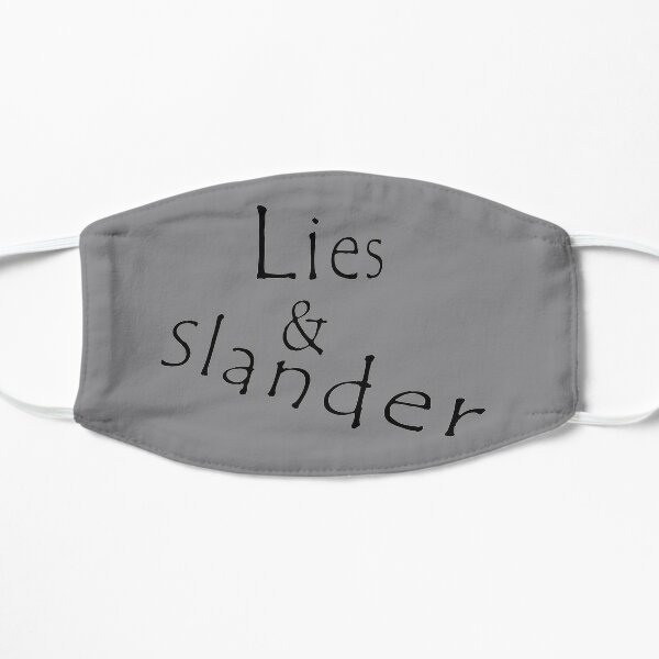 Lies & Slander Flat Mask RB1512 product Offical slander Merch